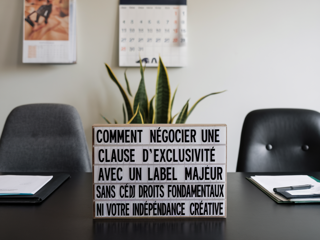 Comment négocier une clause d'exclusivité avec un label majeur sans céder vos droits fondamentaux ni votre indépendance créative