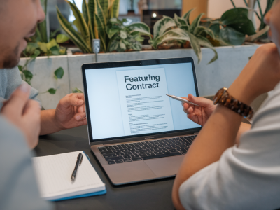 comment négocier un contrat de featuring quand on est artiste émergent