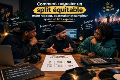 Comment négocier un split équitable entre rappeur, beatmaker et sampleur quand un titre explose